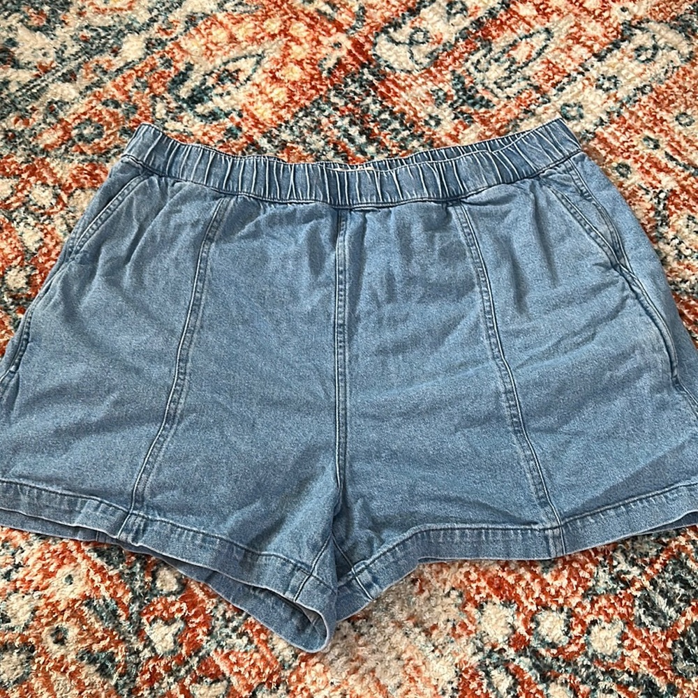 Madewell High Waist Denim Shorts - Blue